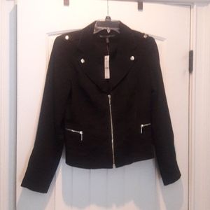 Black Moto Jacket WHBM size 8